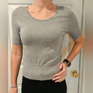 White House Black Market Sweater Shirt in Size M. Gray